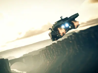 Sci-fi ship 3D model