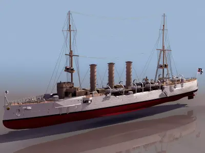 EMDEN britannia warship - britannia warship 3D model
