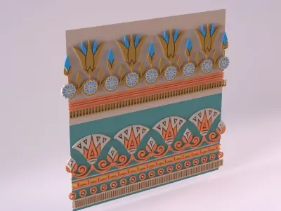 Egyptian Symbols - 051 Low-poly 3D model