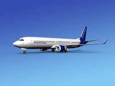 Boeing 737-900ER Houston Transport 3D model