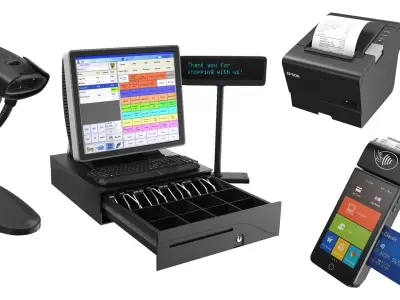 Full Cash Register Collection 3D model