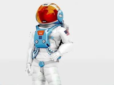 MARS ASTRONAUT-C Rigged for Unreal Engine - Unity - MIXAMO  3D model