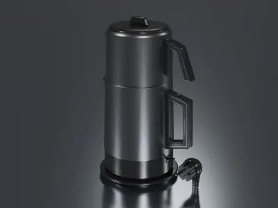 Tea Machine Low-poly 3D model