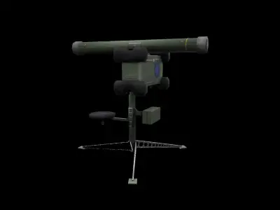 RBS 70 anti-aircraft missile Low-poly 3D model