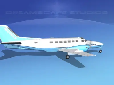Beechcraft B99 Devonair 3D model