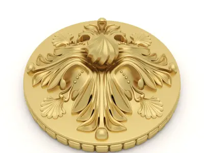 3D Carved Finial 1 for CNC and Visualiation Free low-poly 3D model