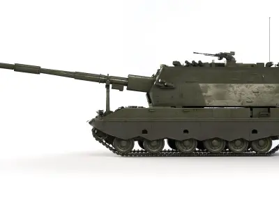 Self-Propelled Howitzer 2S35 Coalition-SV 2015 3D model