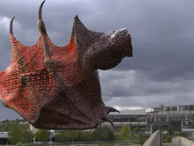 Ancient Jurassic Dragon Wings 3 3D model