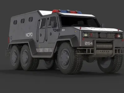 Police APC 3D model