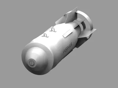 fab 500 bomb Low-poly 3D model