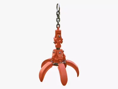 Hydraulic Grab Bucket Scrap M1 3D model