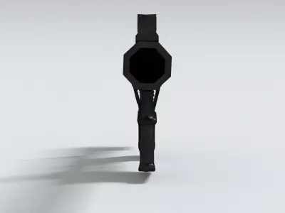 laos Game Gun Concept Low-poly 3D model