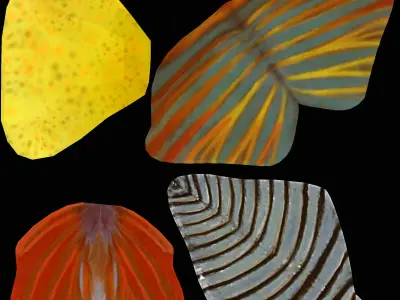 Bony Fish Low-poly 3D model