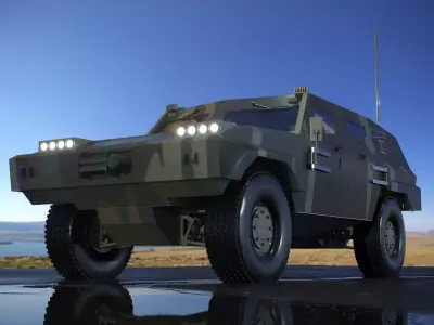 Military vehicles 3D Model 3D model