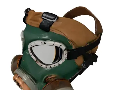 Detailed Military Gas Mask 3D Model 3D model