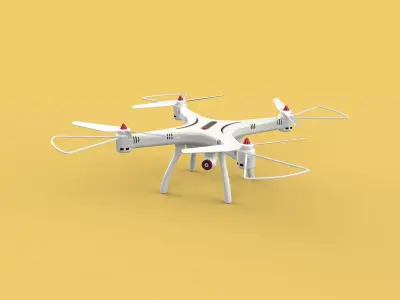 SYMA DRONE QUADCOPTER UAV UAS AIRCRAFT AERIAL REMOTE CONTROL FPV 3D model