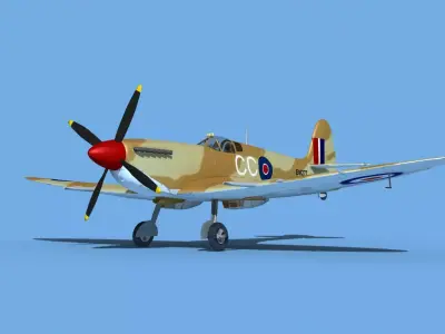 Supermarine Spitfire Mk IXb V05 3D model