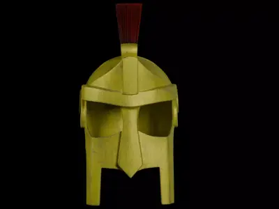 Rome Souvenir Helmet 3D Visualization Free 3D model