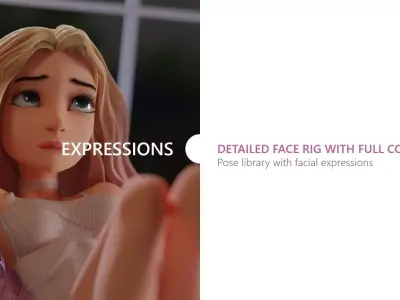 Anya Digital Actor Free 3D model