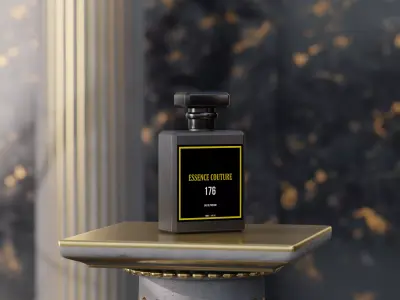 Essence Couture 176 Perfume Product Animation 3D model