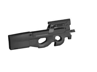 FN P90 submachine gun 3D model