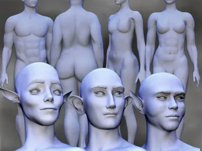 Creation Kit for Genesis 9 Low-poly 3D model