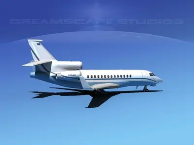 Dassault Falcon 7X V20 3D model