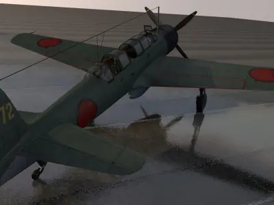 Nakajima C6N1 Saiun - aka Myrt 3D model