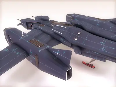 Space Fighter 3D model
