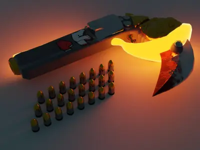 Peace gun Free 3D model