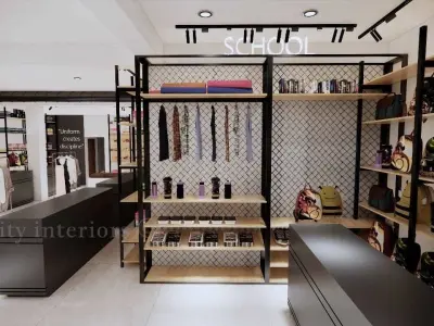 commercial interior project 3D model