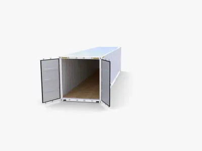 40ft Shipping Container Tex v2 3D model