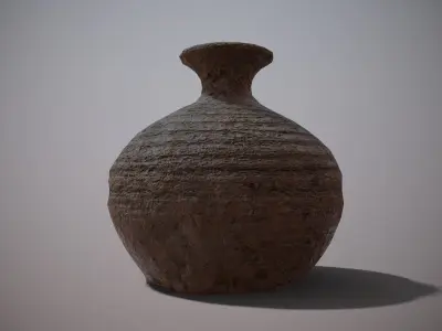 Old Jar PBR low poly Free low-poly 3D model