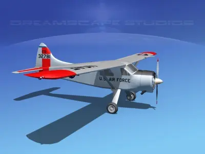 Dehaviland DH-2 Beaver USAF 1 3D model
