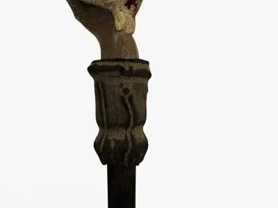 Mace Skull High Quality 3D model