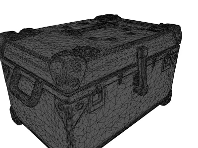 Yellow Black Industrial Crate 3D model