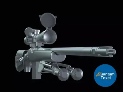 M24 Sniper rifle Free 3D model