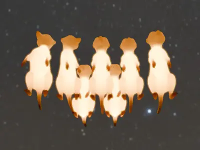 Indirect Lighting for Meerkats 3D model