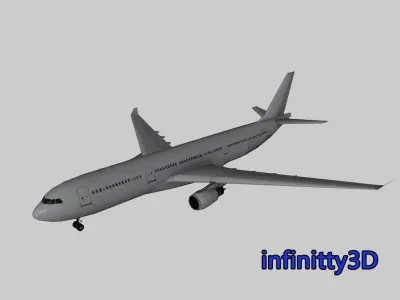 Pack Aircraft 3D  Low-poly 3D model