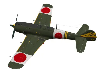 Nakajima Ki-84 Hayate 3D model