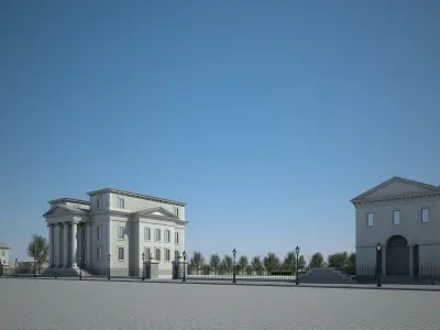 House and Garden 3D model