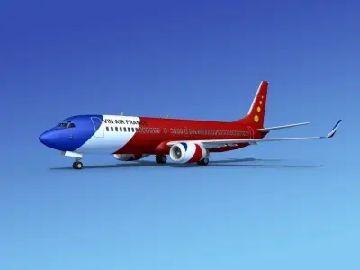 Boeing 737-800ER Vin Air France 3D model