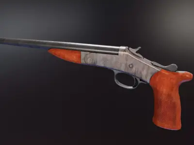 Harrington and Richardson Handy Gun Low-poly 3D model