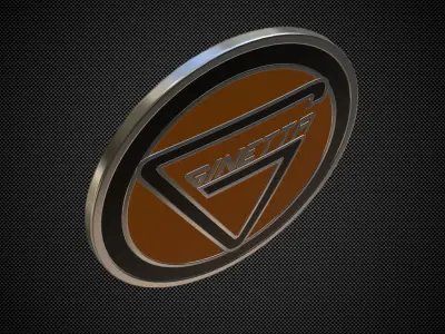 ginetta logo 3D model