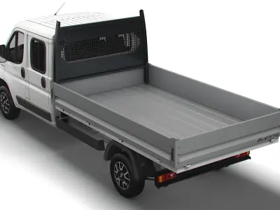 Fiat Ducato Crew Cab Truck 2023 3D model