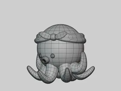 3D model cute Octopus 3D model