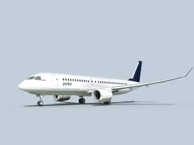 Bombardier CS100 Portor 3D model