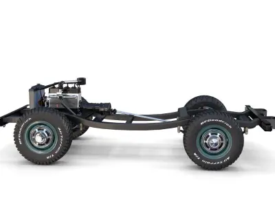 Full Offroad Vehicle Chassis 3D model