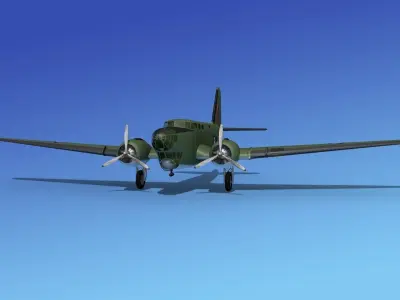Douglas B-18A Bolo Australian 3D model