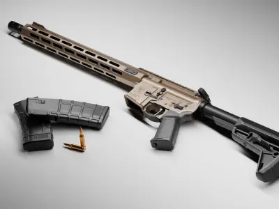 Springfield Armory Saint AR-15 Low-poly 3D model